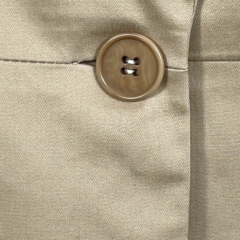 NWT Talbots Kate Fit Cotton Tencel Blazer 14P Khaki Stretch - Picture 7 of 14